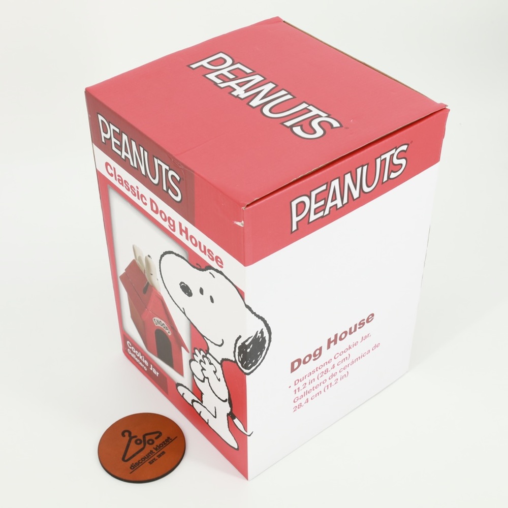 PEANUTS CLASSIC DOG HOUSE COOKIE JAR